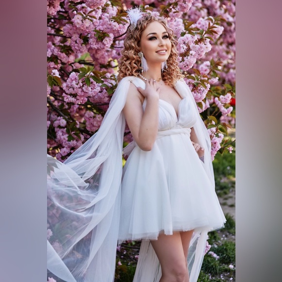 Simple wedding dress,Classic wedding dress,Wedding dress for mother and daughter - Picture 12 of 17